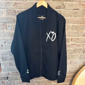 The Weeknd XO Black Zip-Up Jacket with Logo